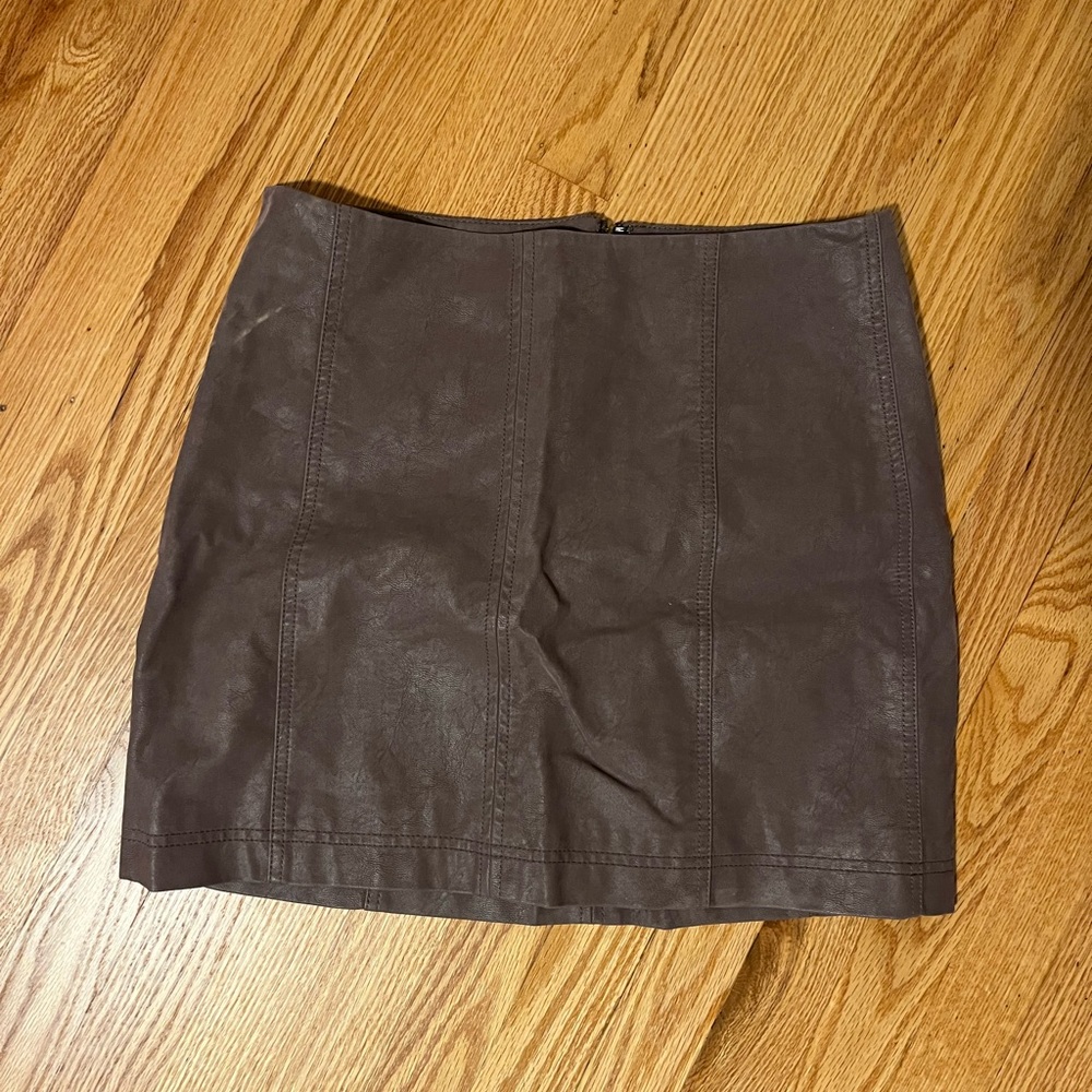 Free People Purple Pencil Mini Skirt